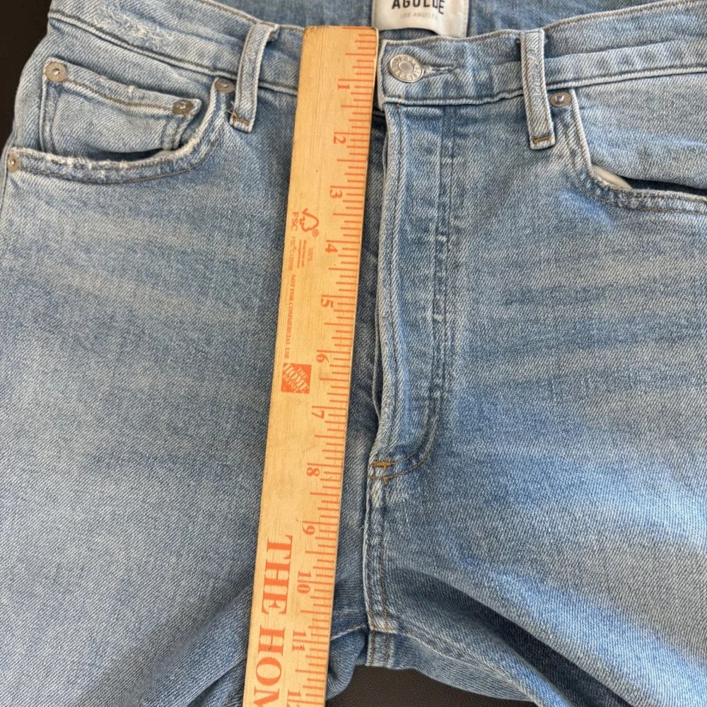 Agolde Nico High Rise Slim Fit Skinny Jeans Women's Size 27 Light Wash